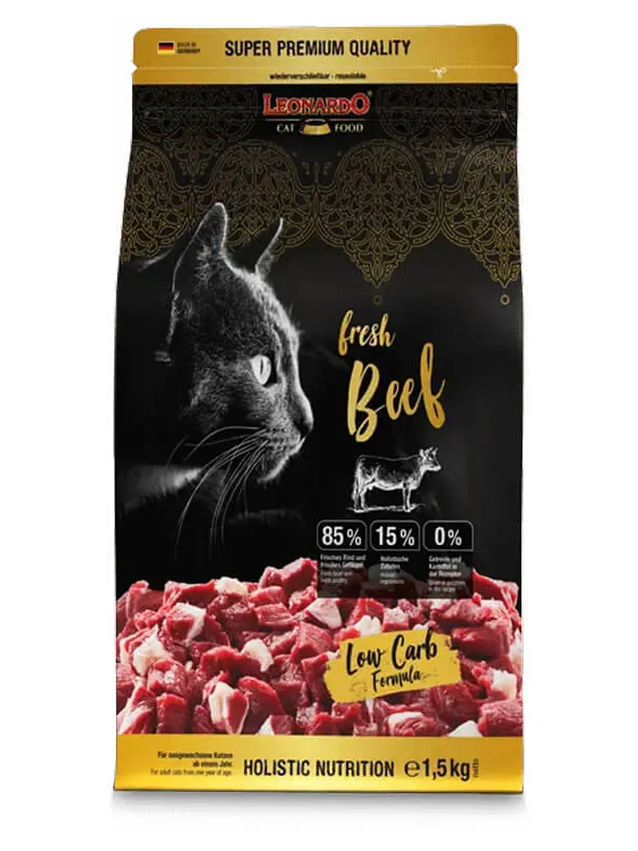 Leonardo Gato Adulto Fresh Beef 1.5 kilos 1