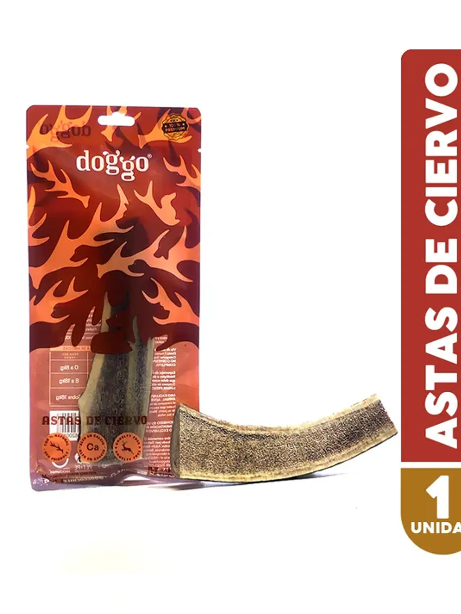 Mordedor para perros de Asta de Ciervo Doggo Talla M 1