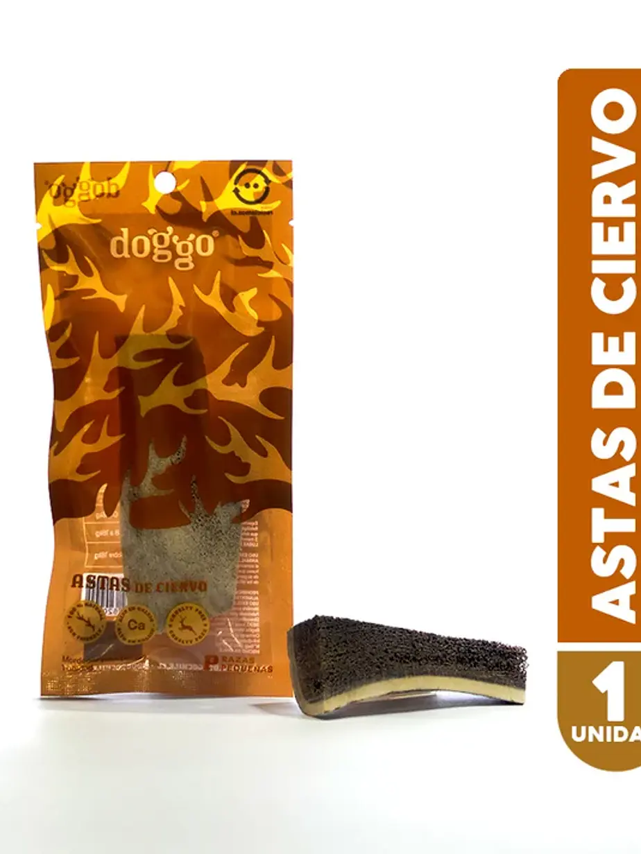 Mordedor para perros de Asta de Ciervo Doggo Talla P 1