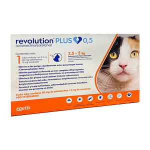 Revolution Plus Gato 2,5 hasta 5 Kilos