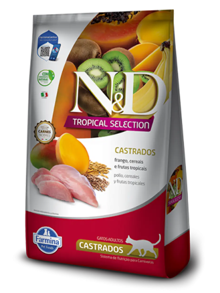 N&D Tropical Selection Gato Castrado Sabor Pollo 1.5 Kilos 1
