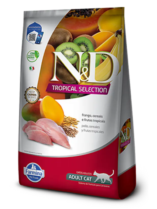 N&D Tropical Selection Gato Adulto Sabor Pollo 1.5 Kilos 1