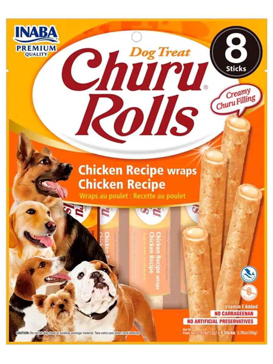 Churu Rolls - Palitos con Pollo para Perro 8 unidades 1