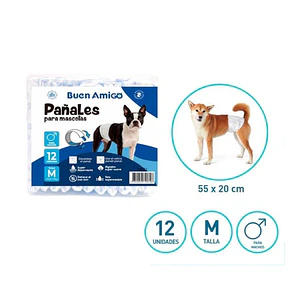 Pañales macho talla M - Buen Amigo