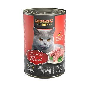 Leonardo Lata sabor Ternera alimento húmedo para gatos 400 Gramos