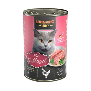 Leonardo Lata sabor Ave alimento húmedo para gatos 400 Gramos