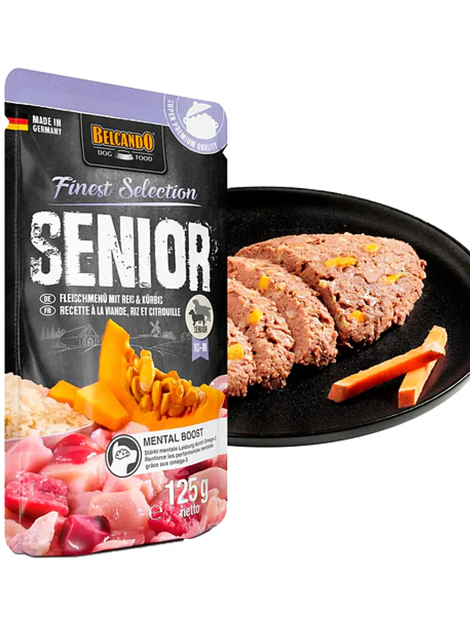 BELCANDO Sachet Finest Selection Senior Menú de Carnes 125 Gramos 2