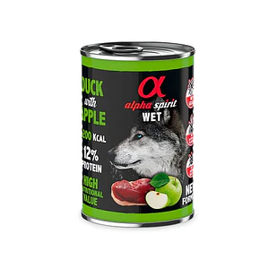 Lata Alpha Spirit Sabor Pato con Manzana 400 Gramos