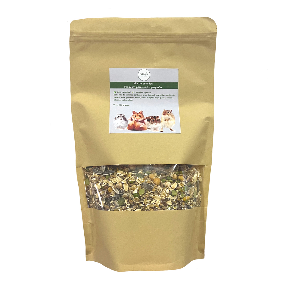 Mix de semillas para roedores pequeños 400 grs  1