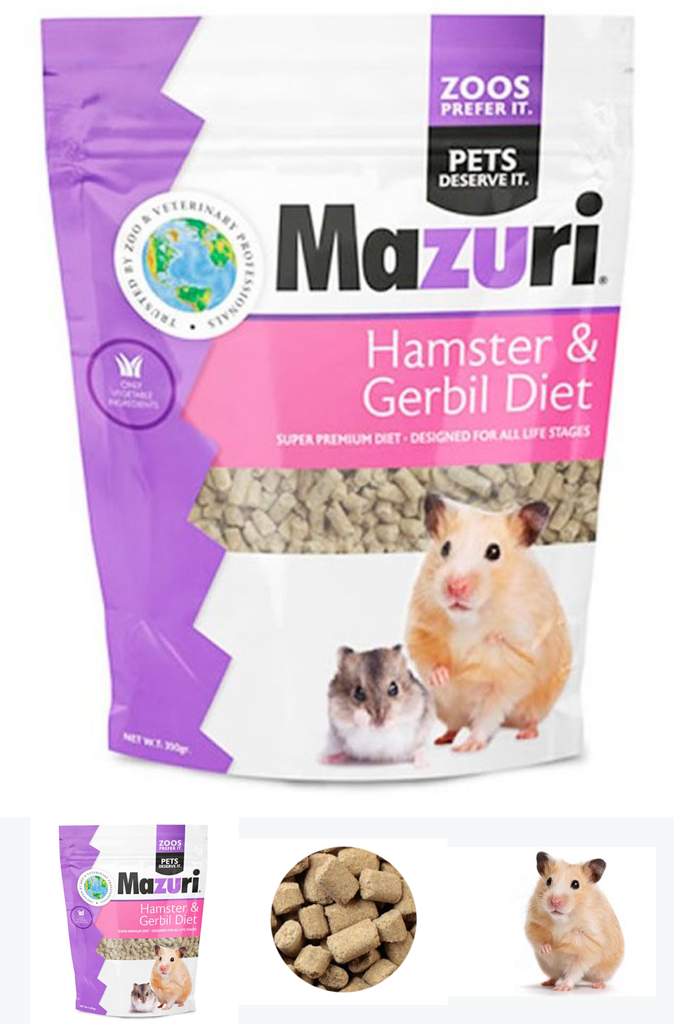 Alimento Mazuri para Hamster y Jerbo 350 Gr 1
