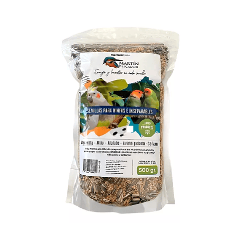 Mix Semillas Ninfas e Inseparables 500gr