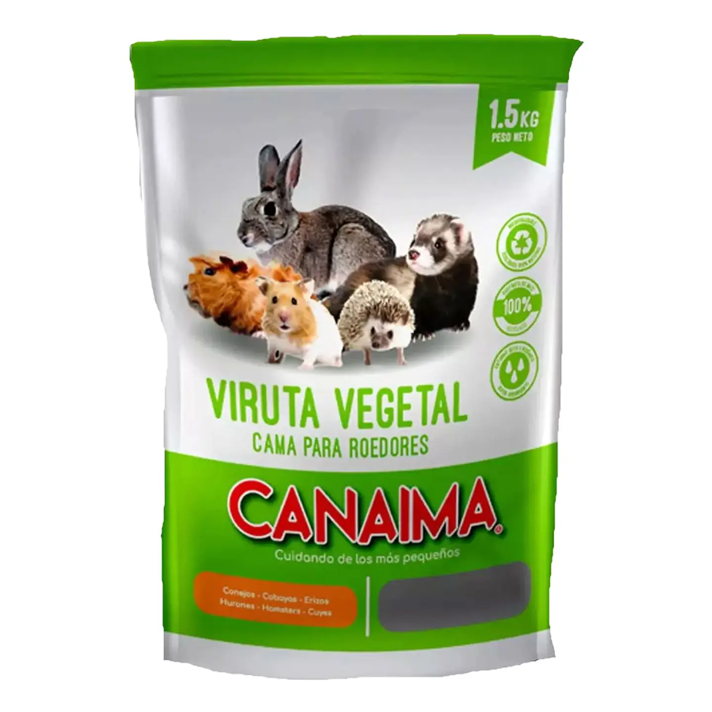 Canaima Viruta Vegetal Sustrato De Maiz 1.5 Kg 1