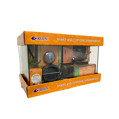 KIT TERRARIO PARA SERPIENTE Y TORTUGA 40 L