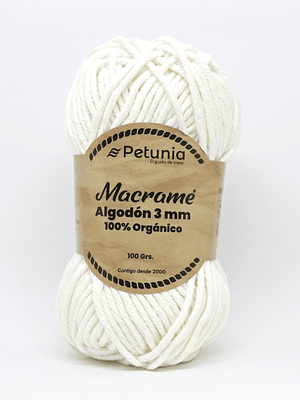 MACRAME ALGODON 3 MM - 6001