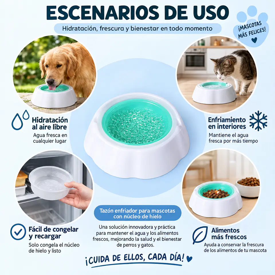 Bebedero de Hidrogel Conservador de Agua Fría  6