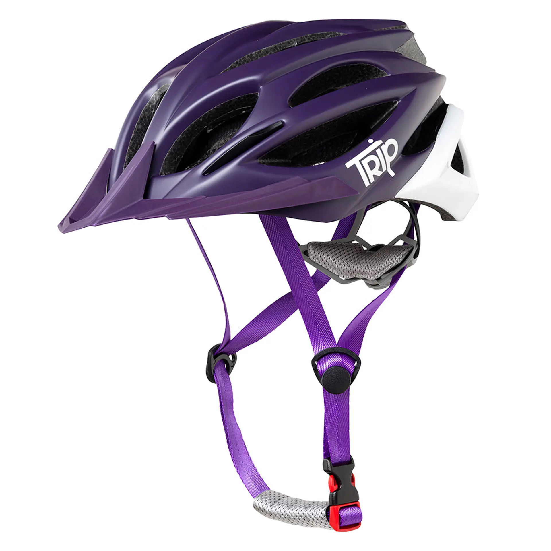 Casco Trip MTB Morado/Blanco 1