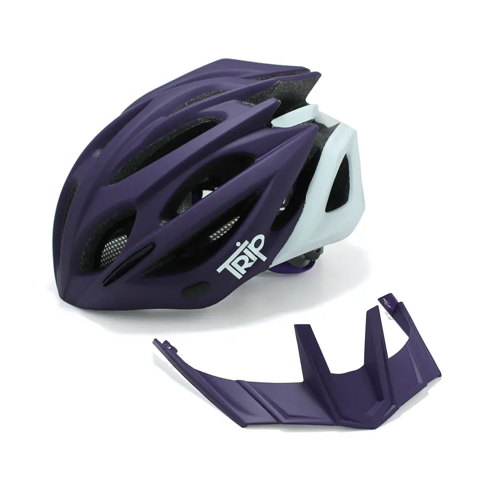 Casco Trip MTB Morado/Blanco 5