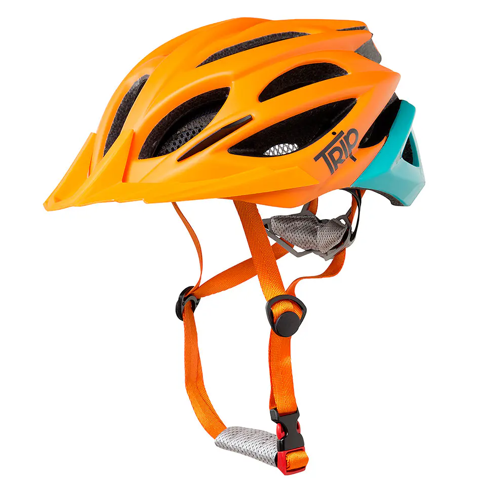 Casco Trip MTB Naranjo/Azul 1
