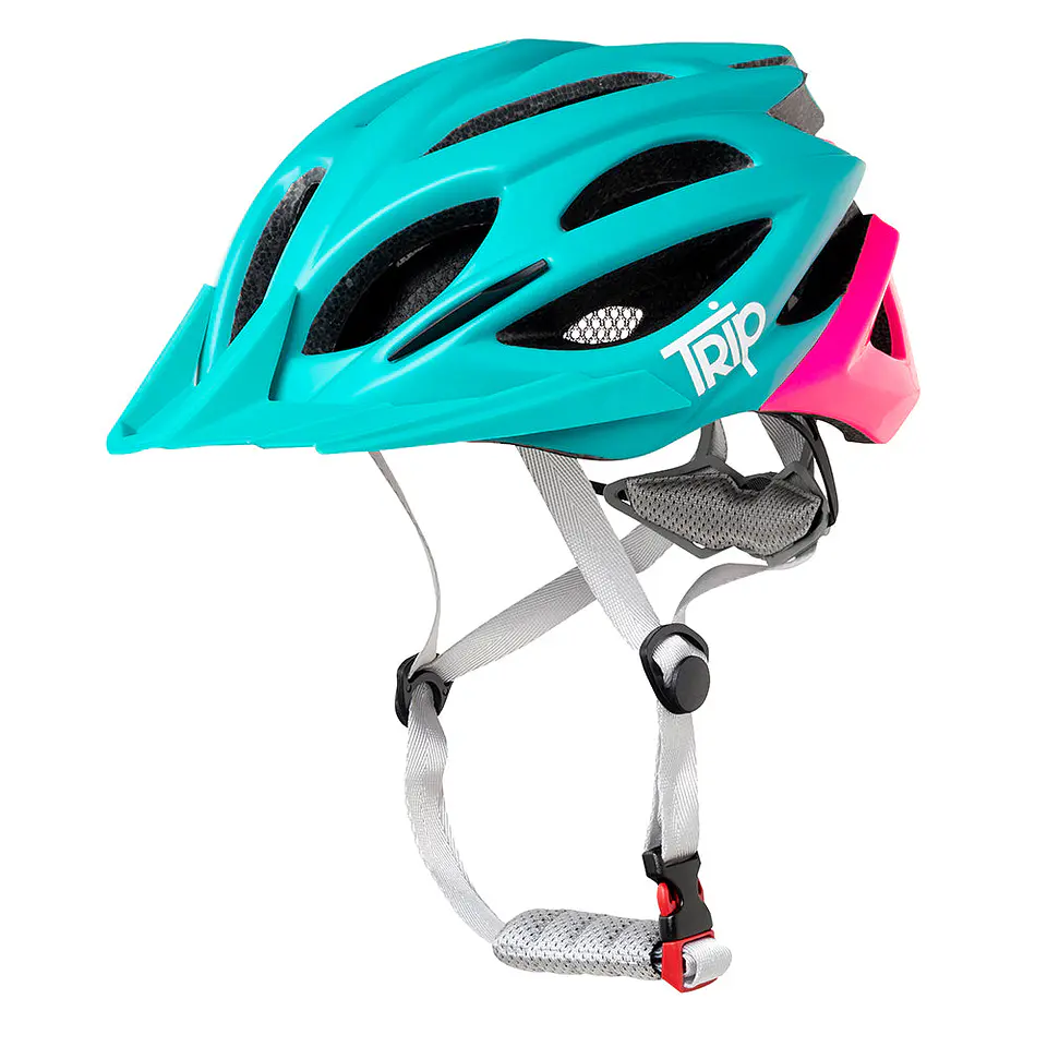 Casco Trip MTB Azul/Rosa 1