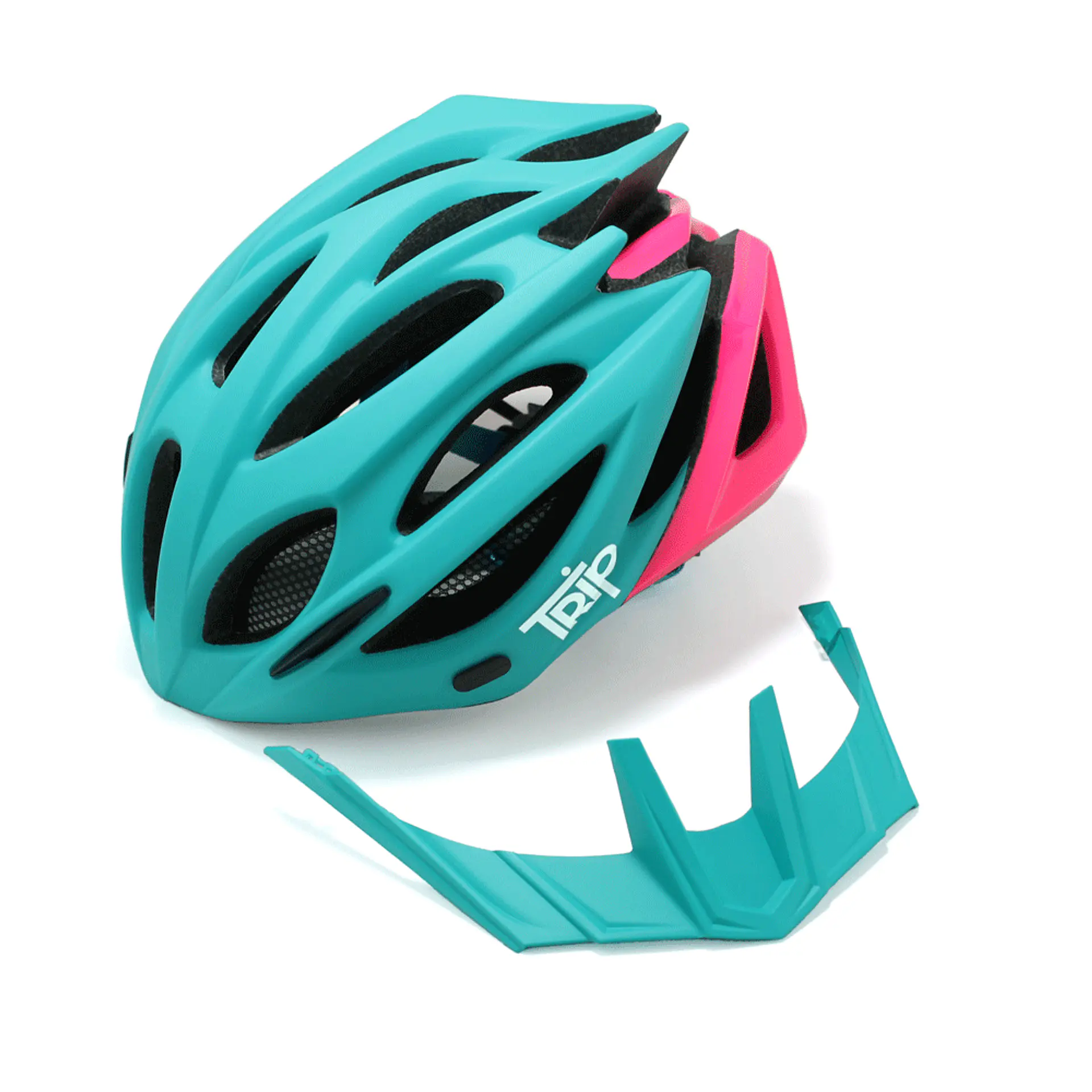 Casco Trip MTB Azul/Rosa 5