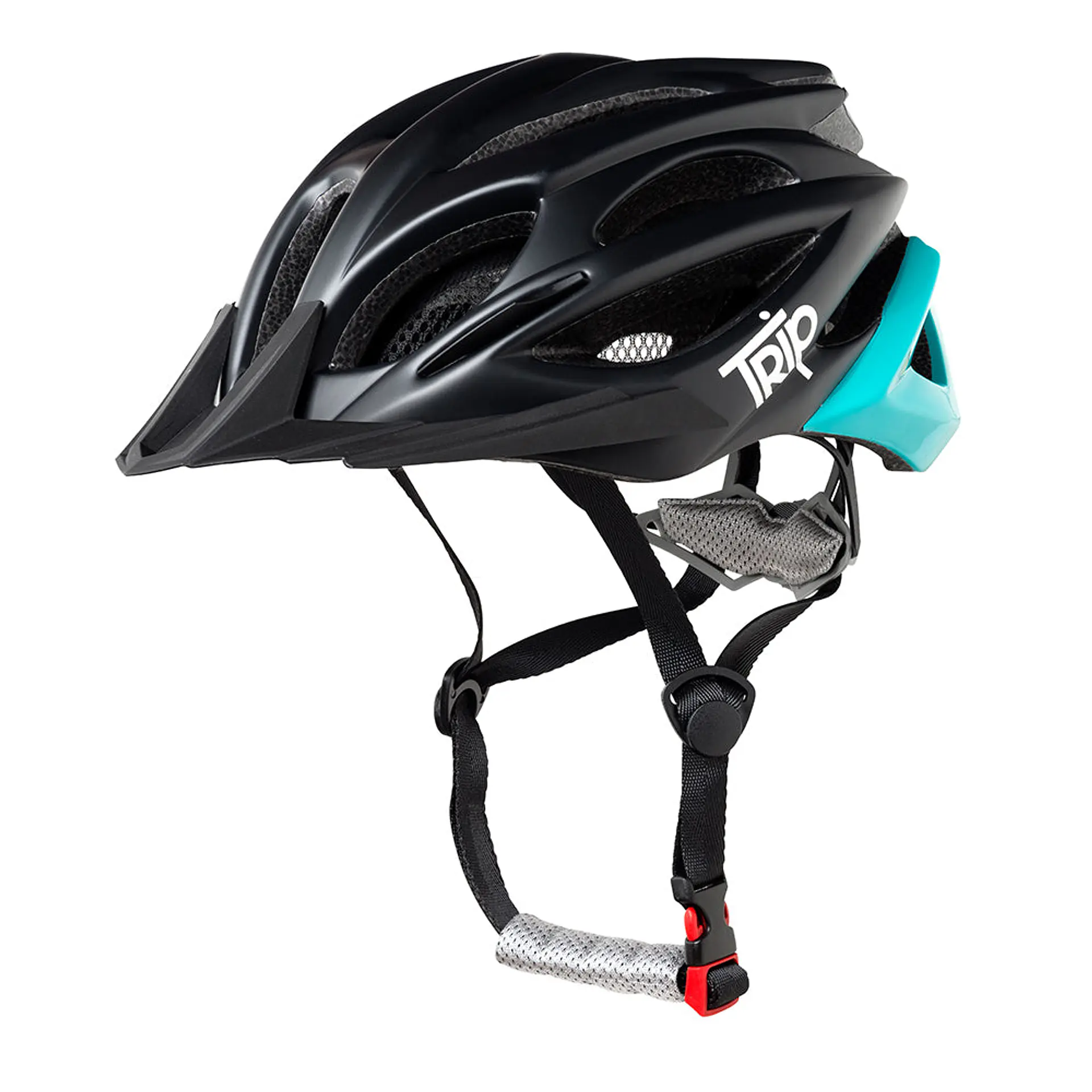 Casco Trip MTB Negro/Turqueza 1