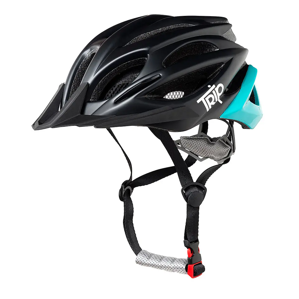 Casco Trip MTB Negro/Turqueza 1