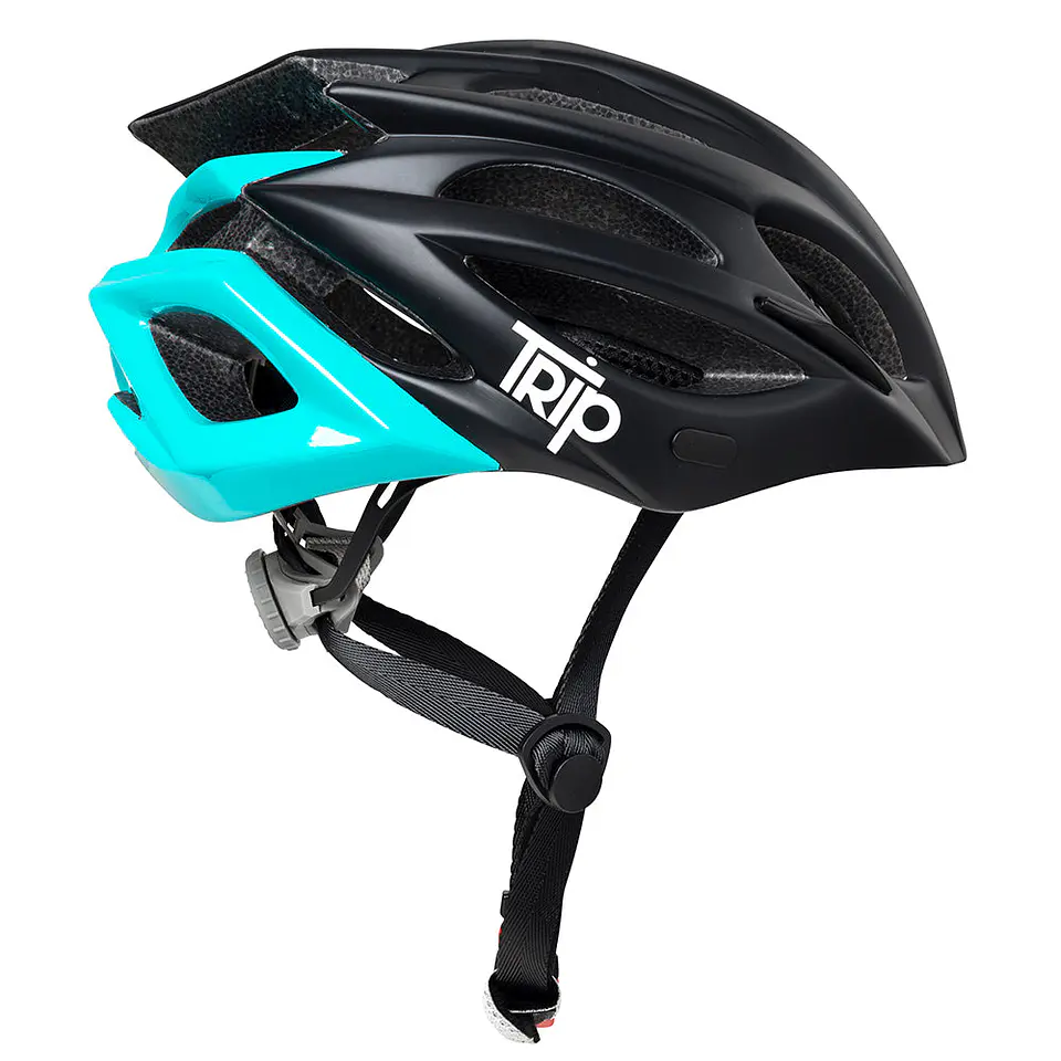 Casco Trip MTB Negro/Turqueza 2