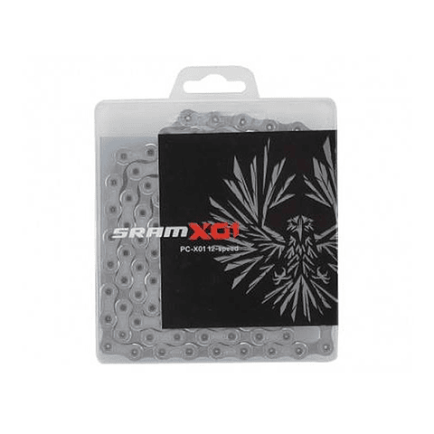 Cadena SRAM Eagle X01 12V 126 Links Plata