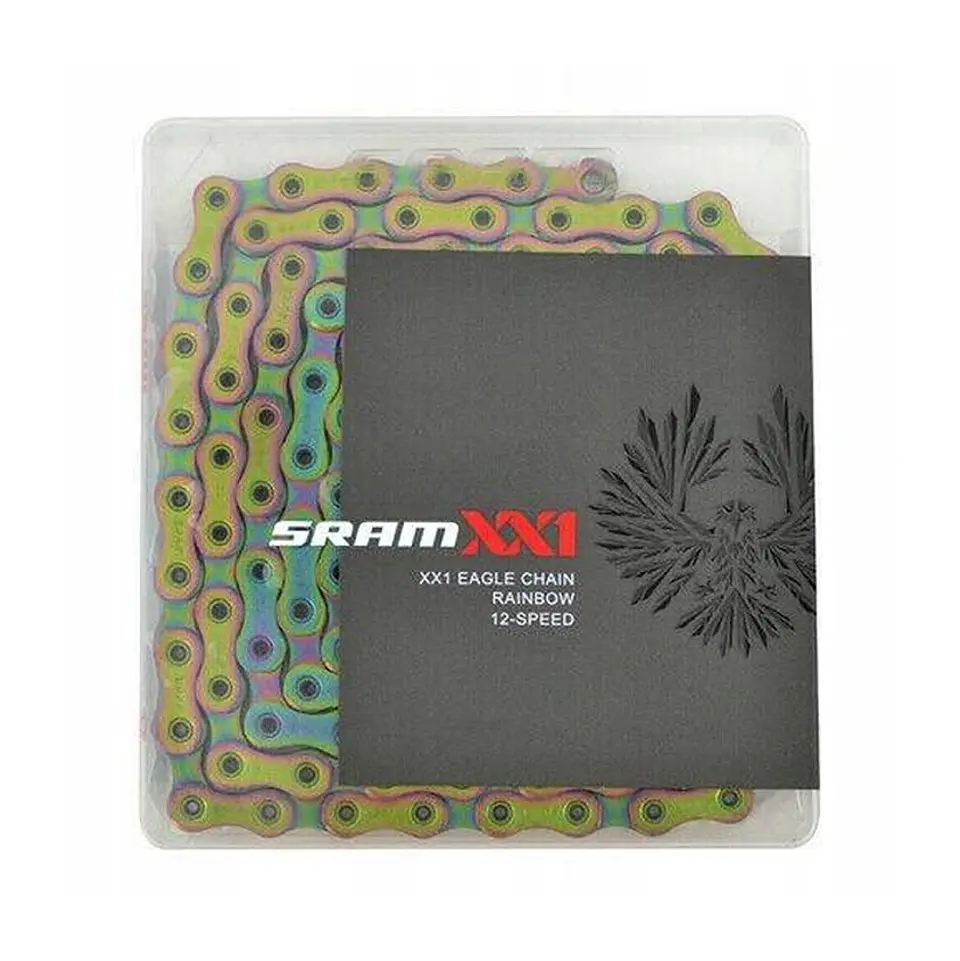 Cadena SRAM Eagle XX1 12V 126 Links Rainbow 1