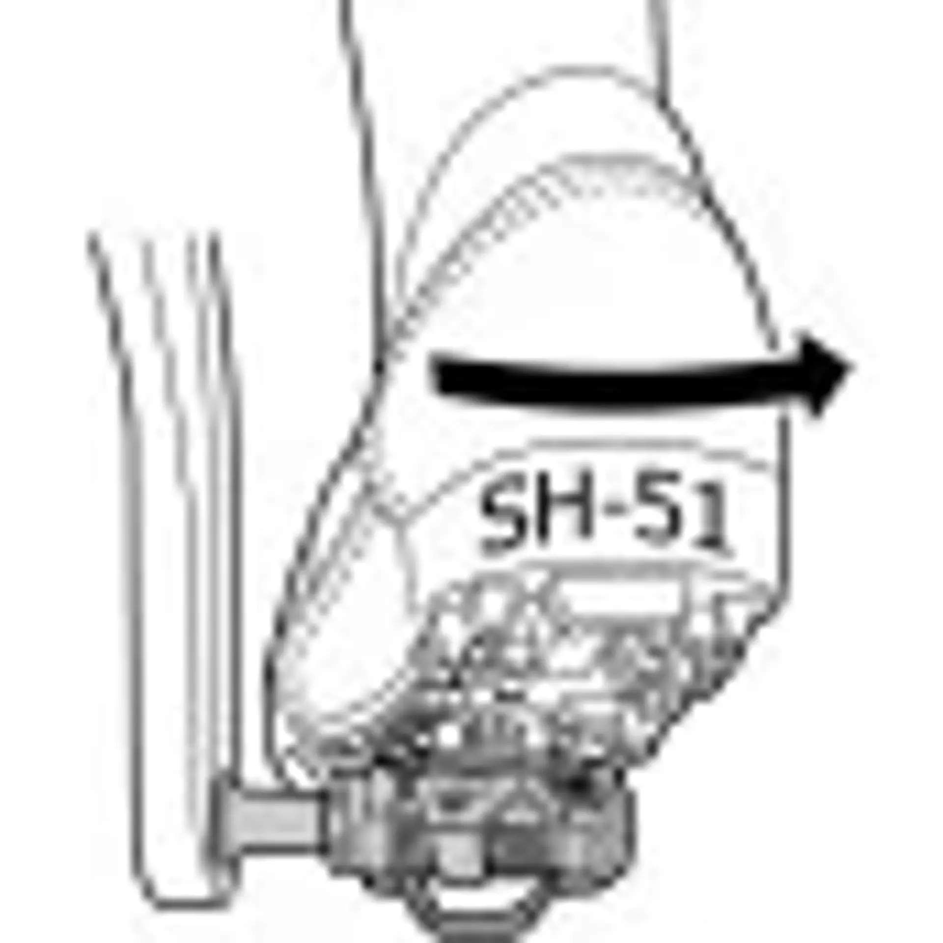 Cala Shimano MTB SM-SH51 (negra) 3