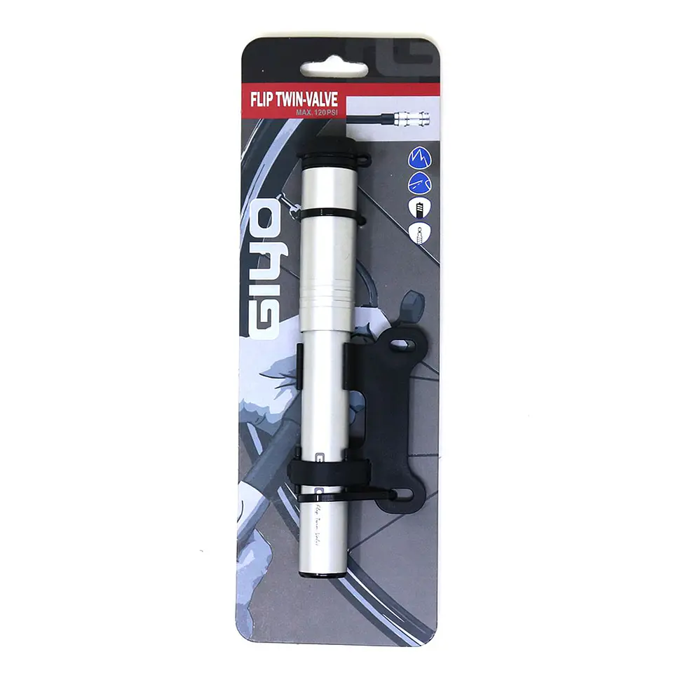 Bombín GIYO Mini Cnc Mod..GP-87A Alloy Presta/Auto Max 120 PSI 1
