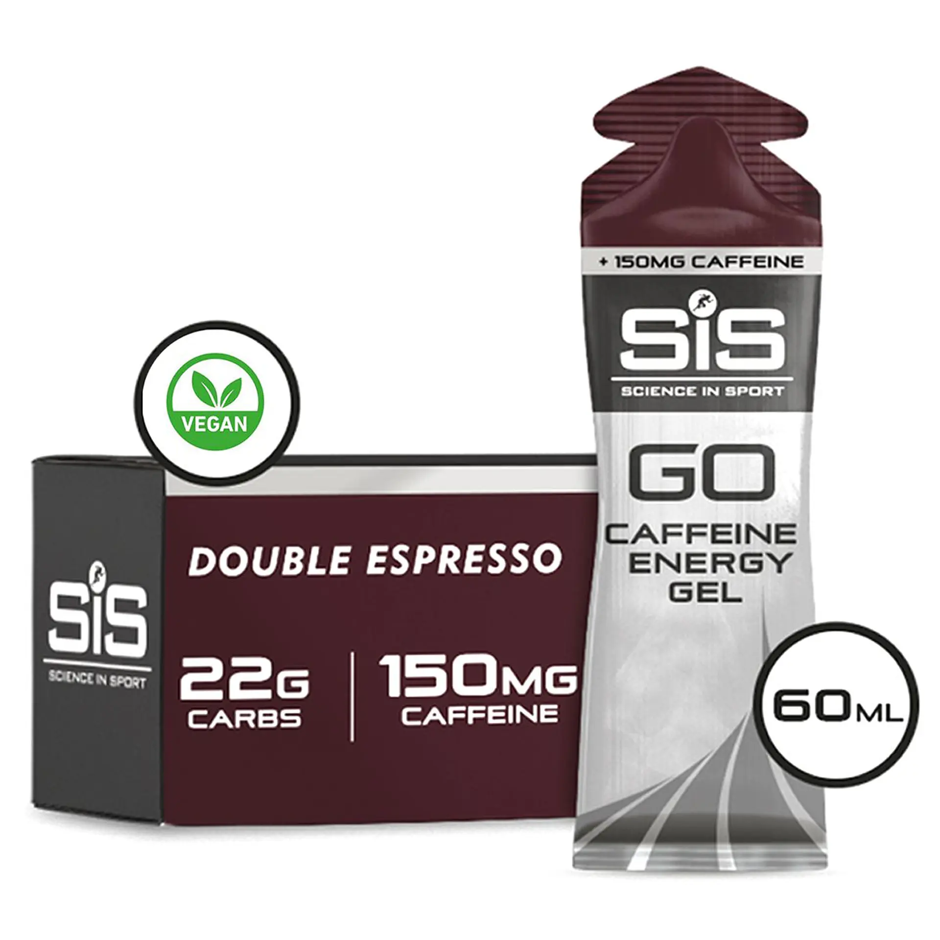 Gel Energético SiS GO Energy Cafeína 150mg Double Espresso 1