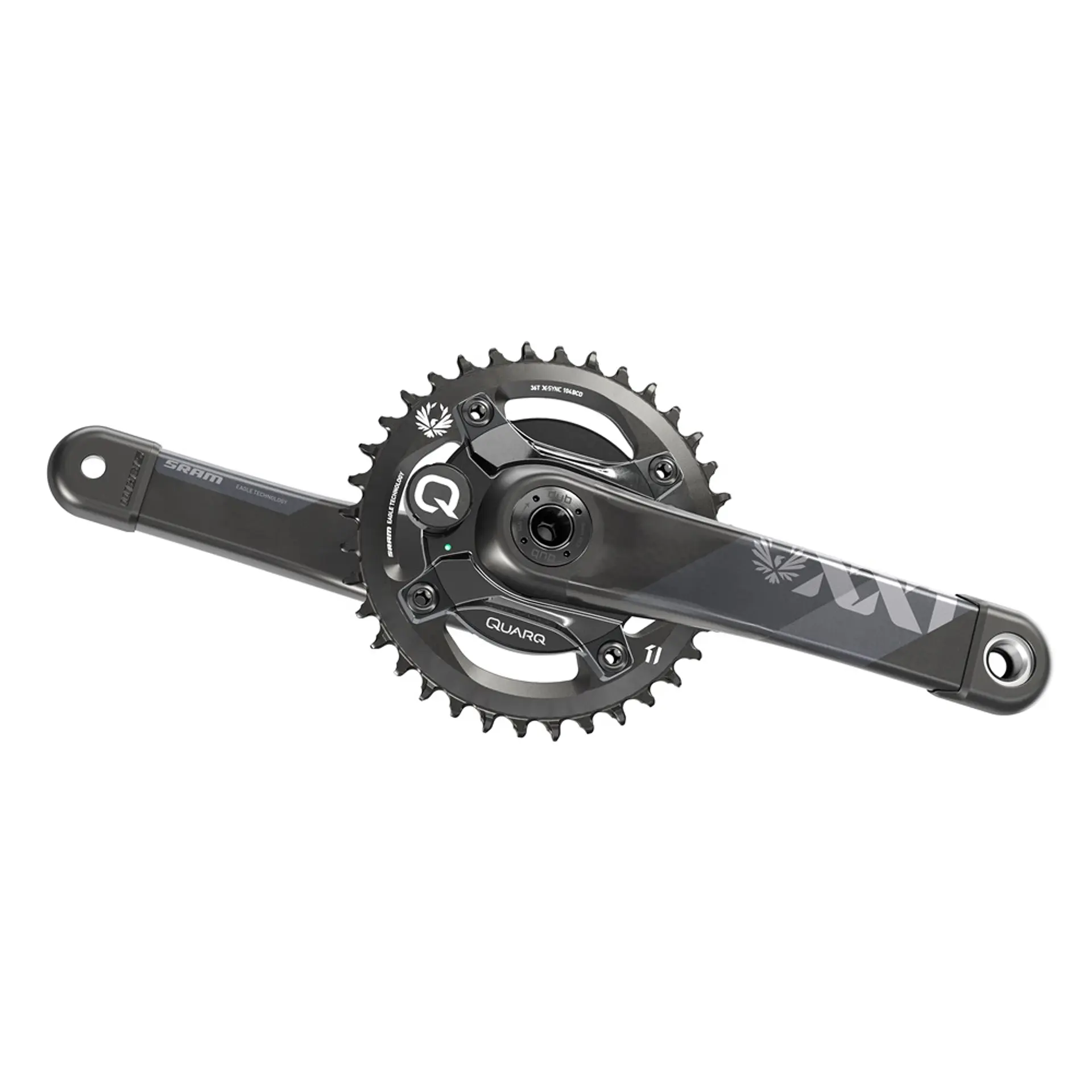 Volante SRAM Powermeter Eagle XX1 Boost DUB 104BCD 32T 175 mm Carbono 1