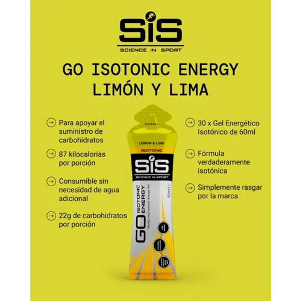 Gel SiS GO Isotónico Lima Limón 60ml 3