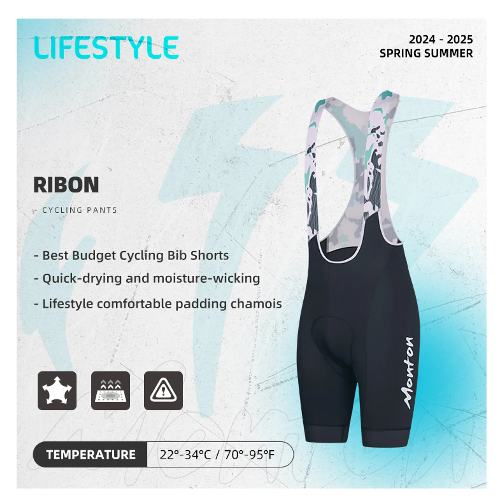 Calza Corta con Tirantes Monton Lifestyle Ribon Dark Grey Masculino 4