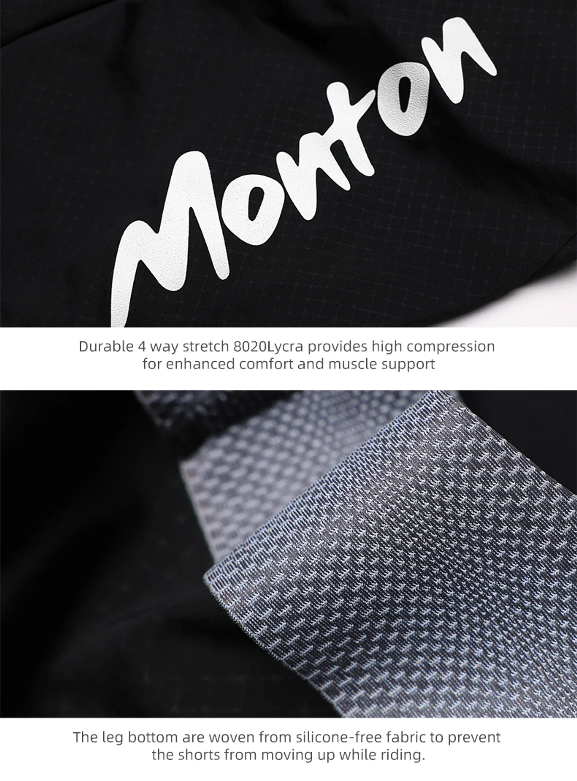 Calza Corta con Tirantes Monton Lifestyle Ribon Dark Grey Masculino 6