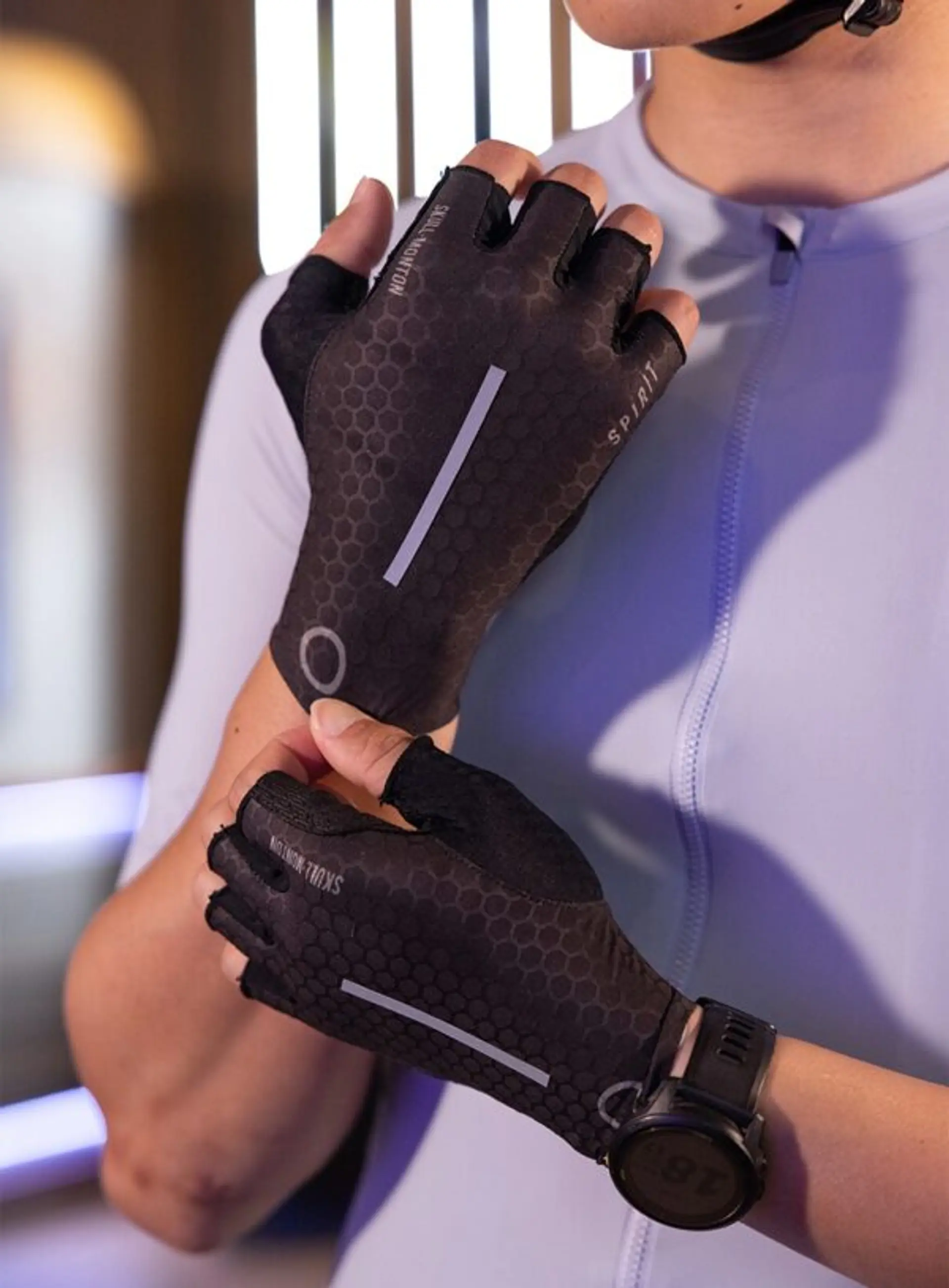 Guantes Sin Dedos Monton 24-SPIRIT Fingerless Negro 1