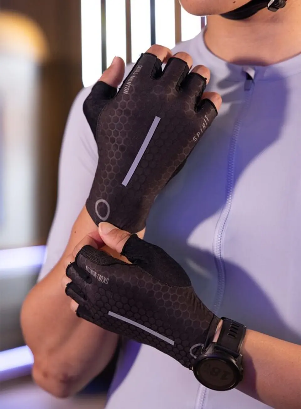 Guantes Sin Dedos Monton 24-SPIRIT Fingerless Negro 1
