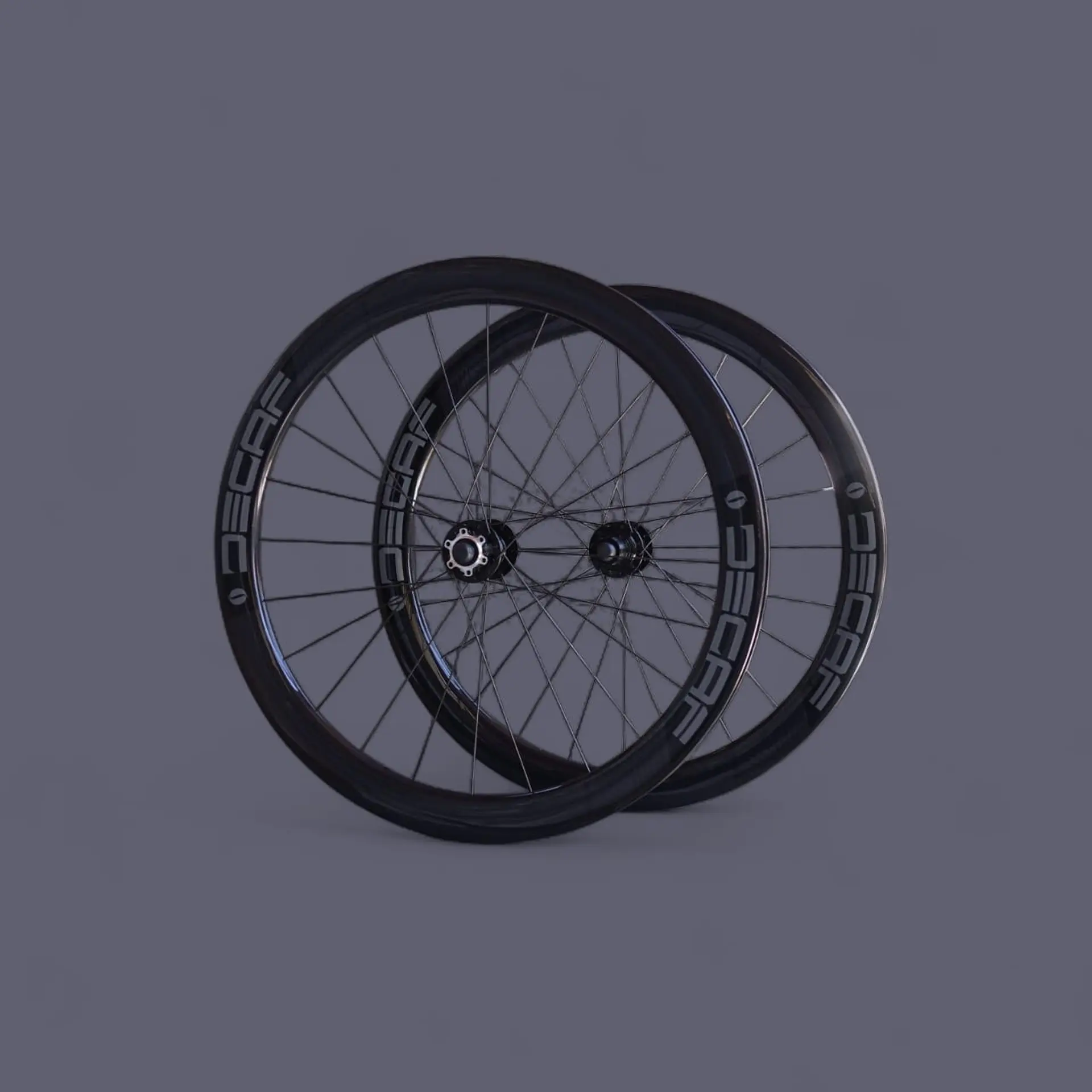 Set Ruedas de Carbono Decaf 700C Perfil 50 mm Disc 12x100/12x142 1