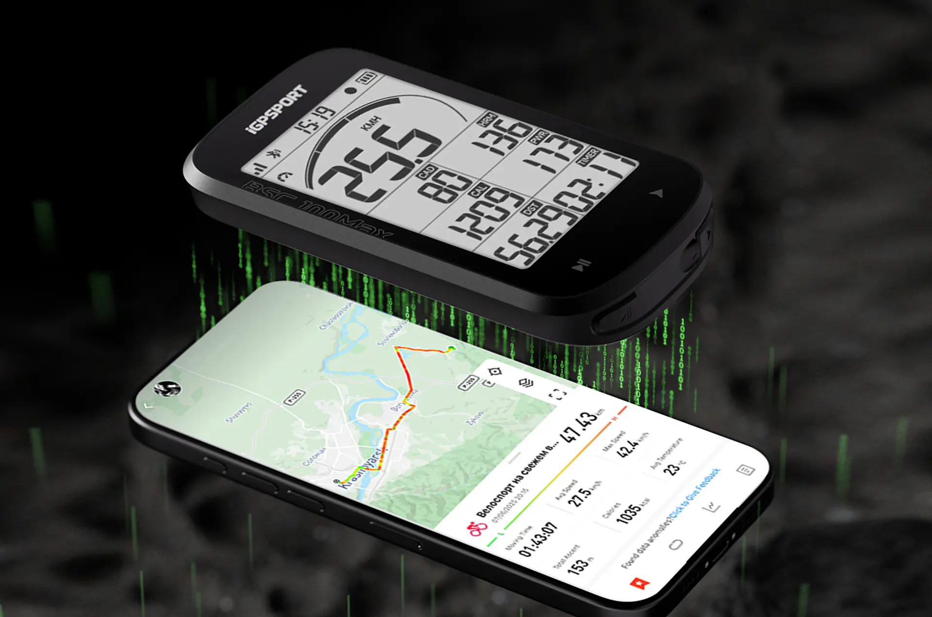 Ciclocomputador GPS iGPSPORT BSC100Max Pantalla 3” 8
