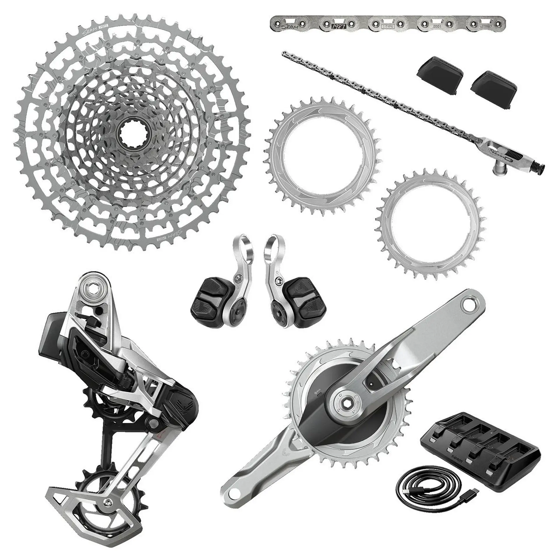 Grupo SRAM Eagle Transmission 1987 AXS T-Type 10-52T Edición Limitada 1
