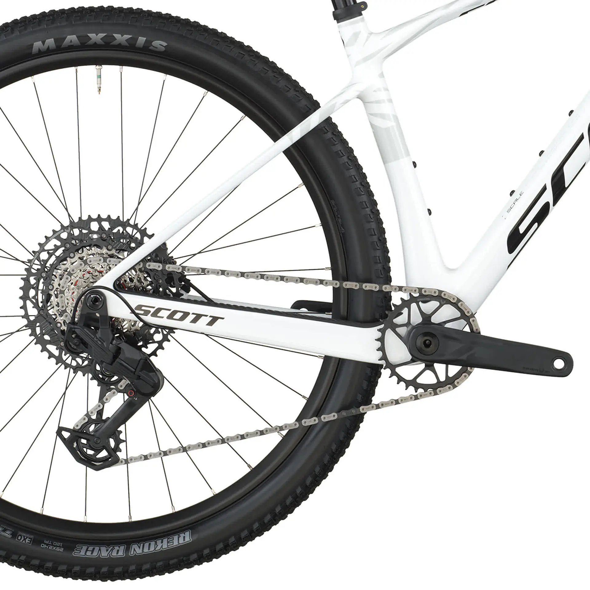 Bicicleta MTB Scott Scale 910 Carbon Aro 29 SRAM Eagle 70 Blanco 7