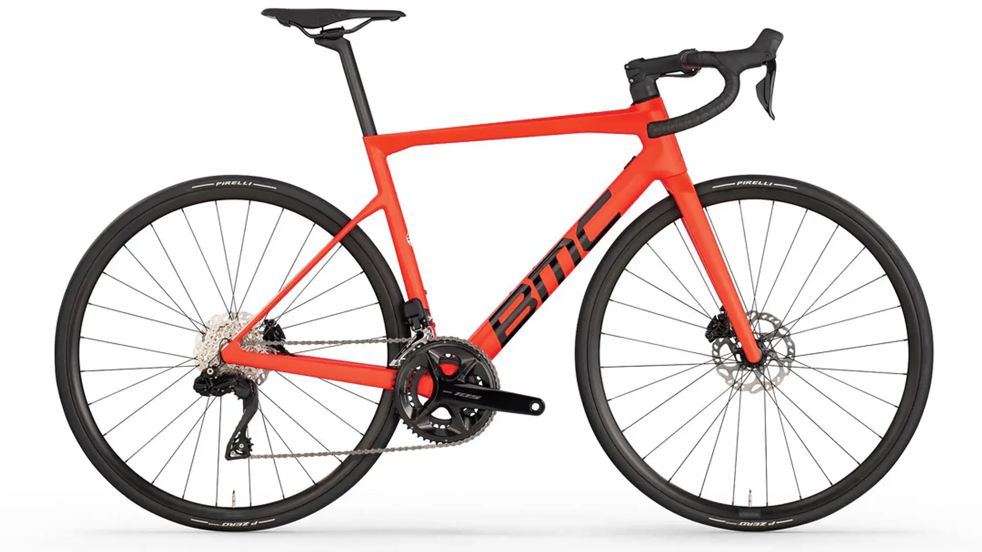 Bicicleta Ruta BMC Teammachine SLR THREE Shimano 105 Di2 Neon Red 1