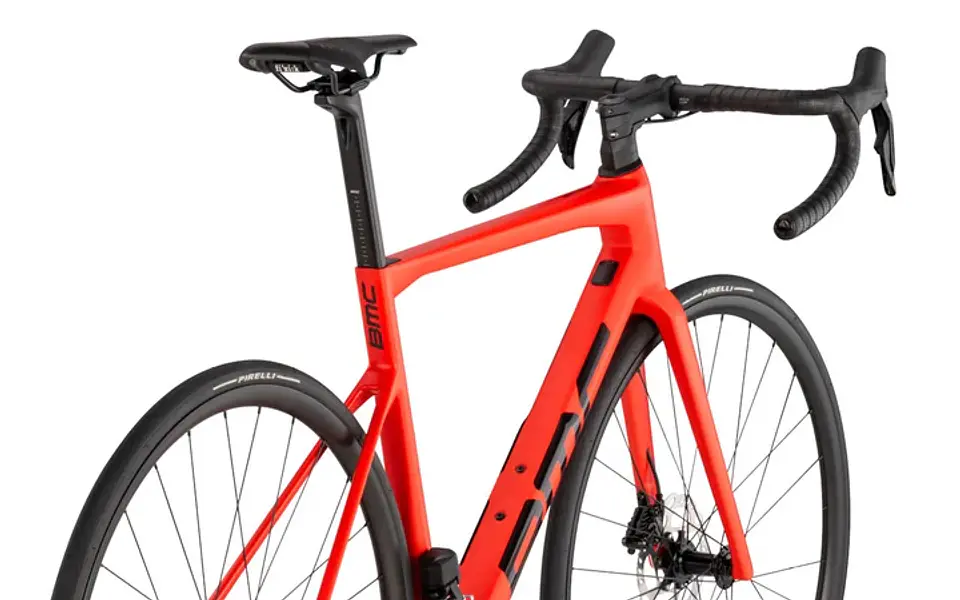 Bicicleta Ruta BMC Teammachine SLR THREE Shimano 105 Di2 Neon Red 7