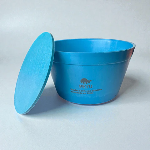 Promocion 3 Maceteros PEYU con Platitos | Plastico Ecologico Reciclado