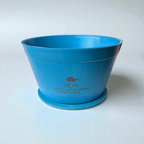 Macetero Ecologico PEYU con Platito | Plastico Reciclado