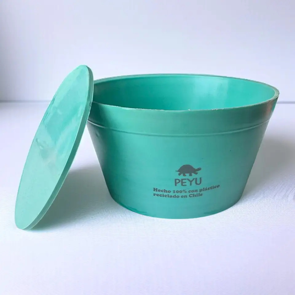 Macetero Ecologico PEYU con Platito | Plastico Reciclado 4