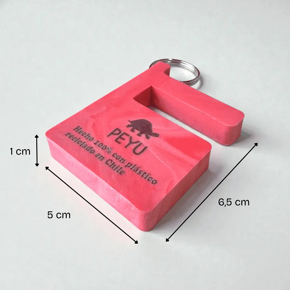 Llavero soporte de celular PEYU | Plastico Reciclado 2