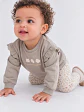 Leggings Bebé Menina Caneladas Florzinhas Creme (6M aos 36M) - Thumbnail 2