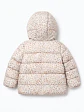Anorak Acolchoado Bebé Menina Flores Creme (6M aos 36M) - Thumbnail 4